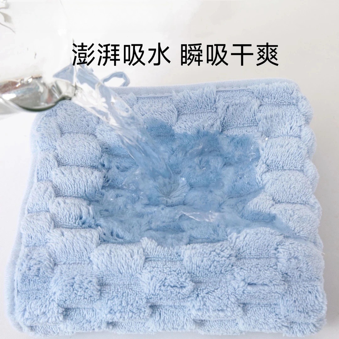 Towel Cloud Velvet Face Wash 7A Antibacterial, Anti-Mite, Soft, Breathable and Absorbent Household Thickeneded Face Towel, Soft and Waxy