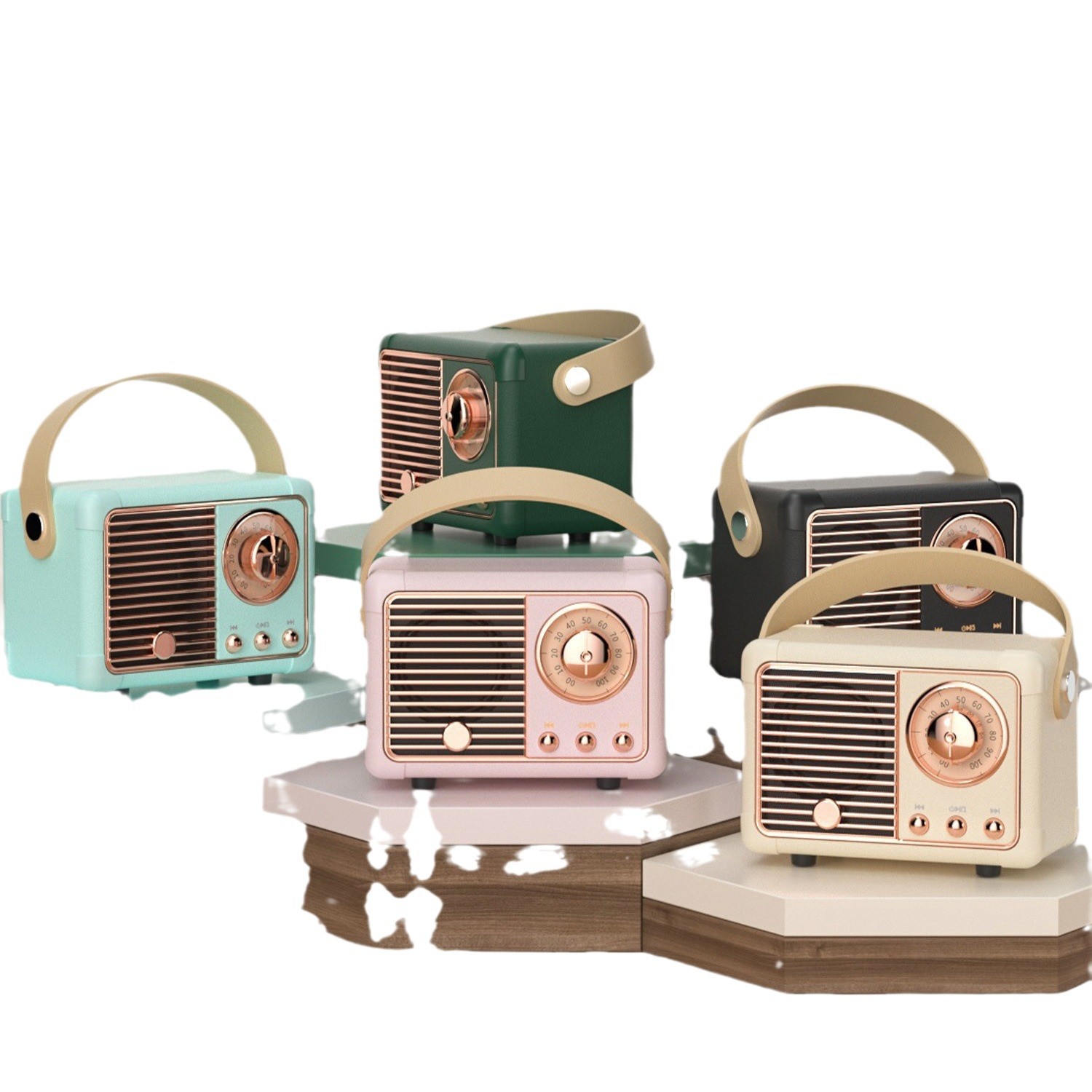 Creative Retro Radio Bluetooth Speaker Portable Gift Mobile Phone Subwoofer Nostalgic USB Mini Audio Hm11