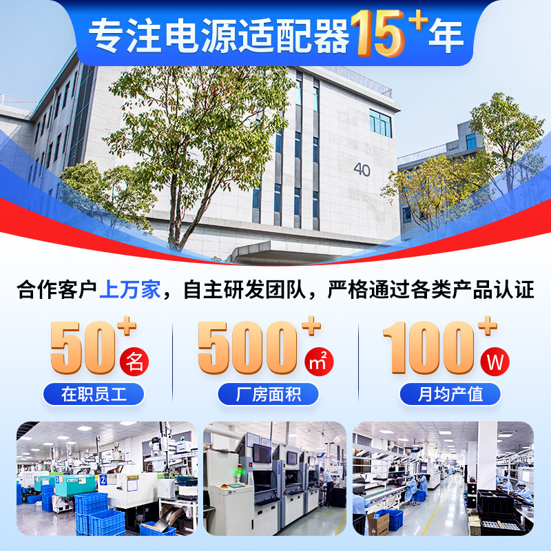 Multi-Purpose Notebook Power Adapter Suitable for Lenovo Power Charger Type-C Interface 65W Fast Charging