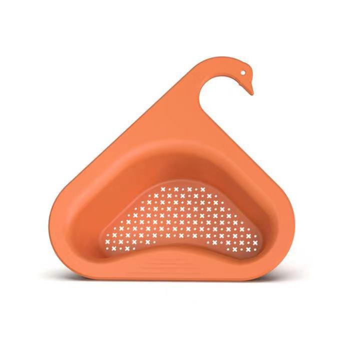 Kitchen Special Garbage Filter Basket Swan Draining Basket Dry and Wet Separation Sink Hanging Drain Filter Rack for Vegetable Washing