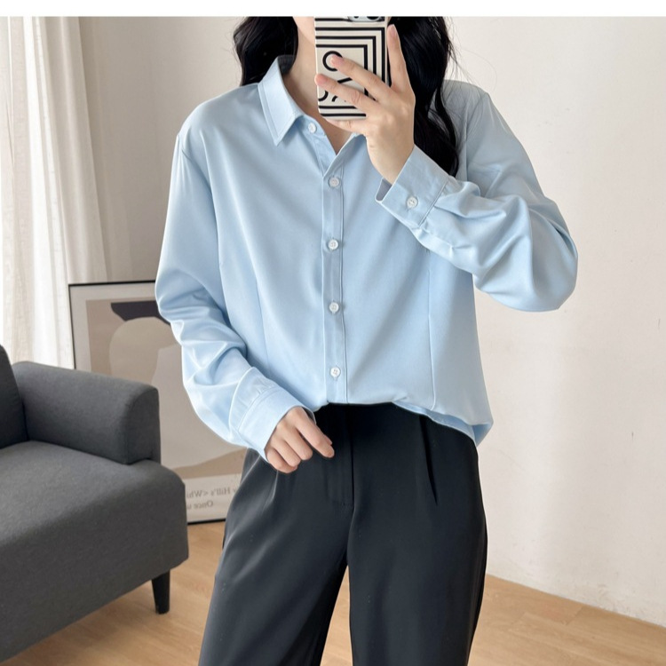8301OL shirt temperament fat mm size women's long sleeve fat sister coat 300kg size overalls