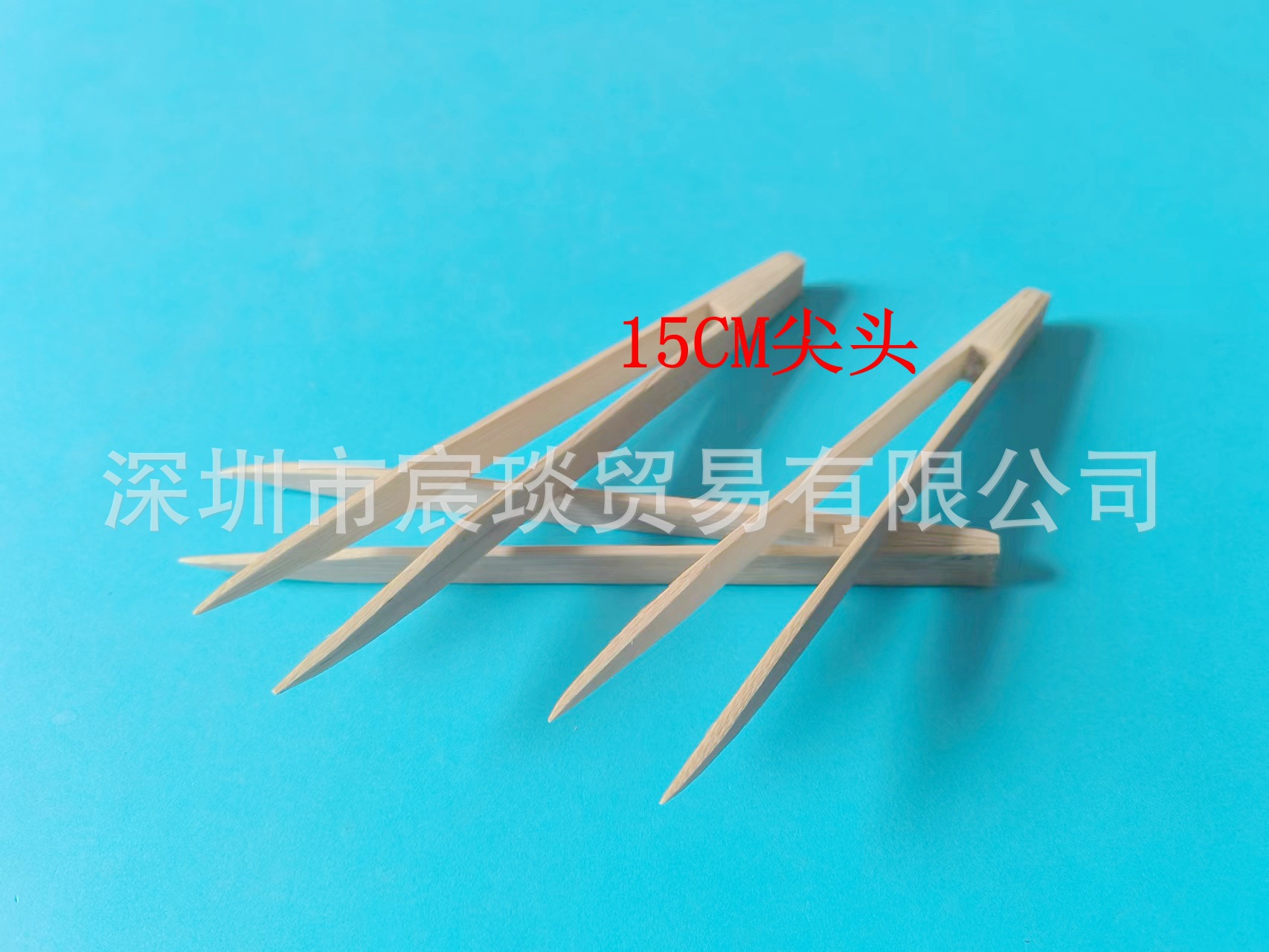 Chip clip wafer clip 15cm anti-static bamboo tweezers pointed anti-static bamboo clip flat 150mm wooden tweezers