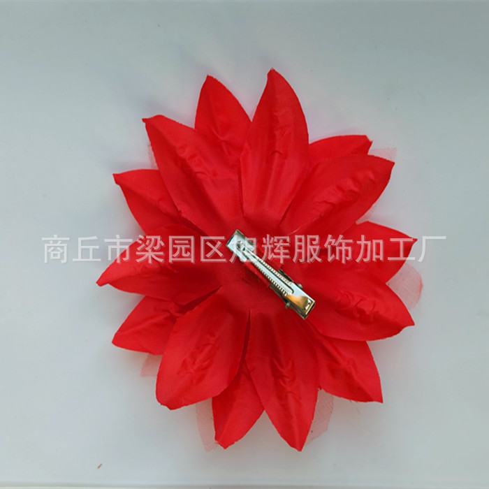 Wholesale sales children's dance headdress flower headdress ethnic dance Latin dance head flower corsage chicken feather head flower Yangko Square