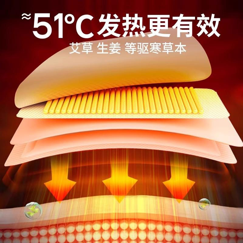 Warm Baby Moxibustion Body Warmer Patch for Middle-Aged and Elderly People 12 Hours Self-Heating Waist, Abdomen and Neck Body Warmer Hot Compress Patch
