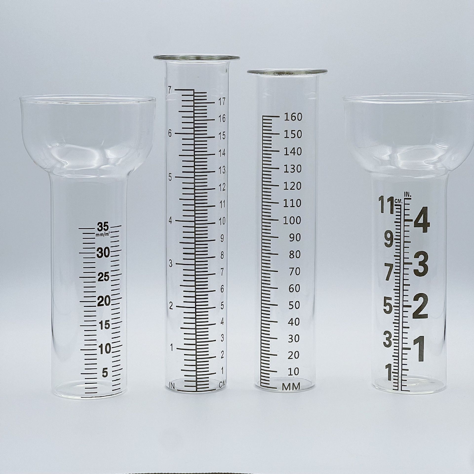 Кросс-бордерная защита окружающей среды новый фонарик из высокобorosilicate стекла дождемер тестовая трубка стекло устойчивое к царапинам износостойкая мерная чаша с делениями