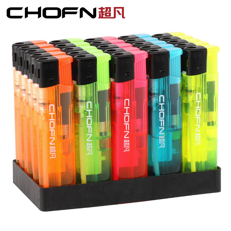 Extraordinary Open Flame Disposable Lighter, Compact and Durable, Household Printing Advertising, Supermarket Whole Box Wholesale Order, Thickened Version