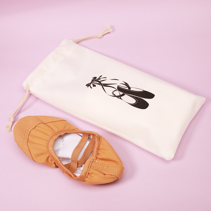 [Double drawstring] dance shoes storage bag drawstring velvet bag gift bag creative shoes logo advertising 13x27