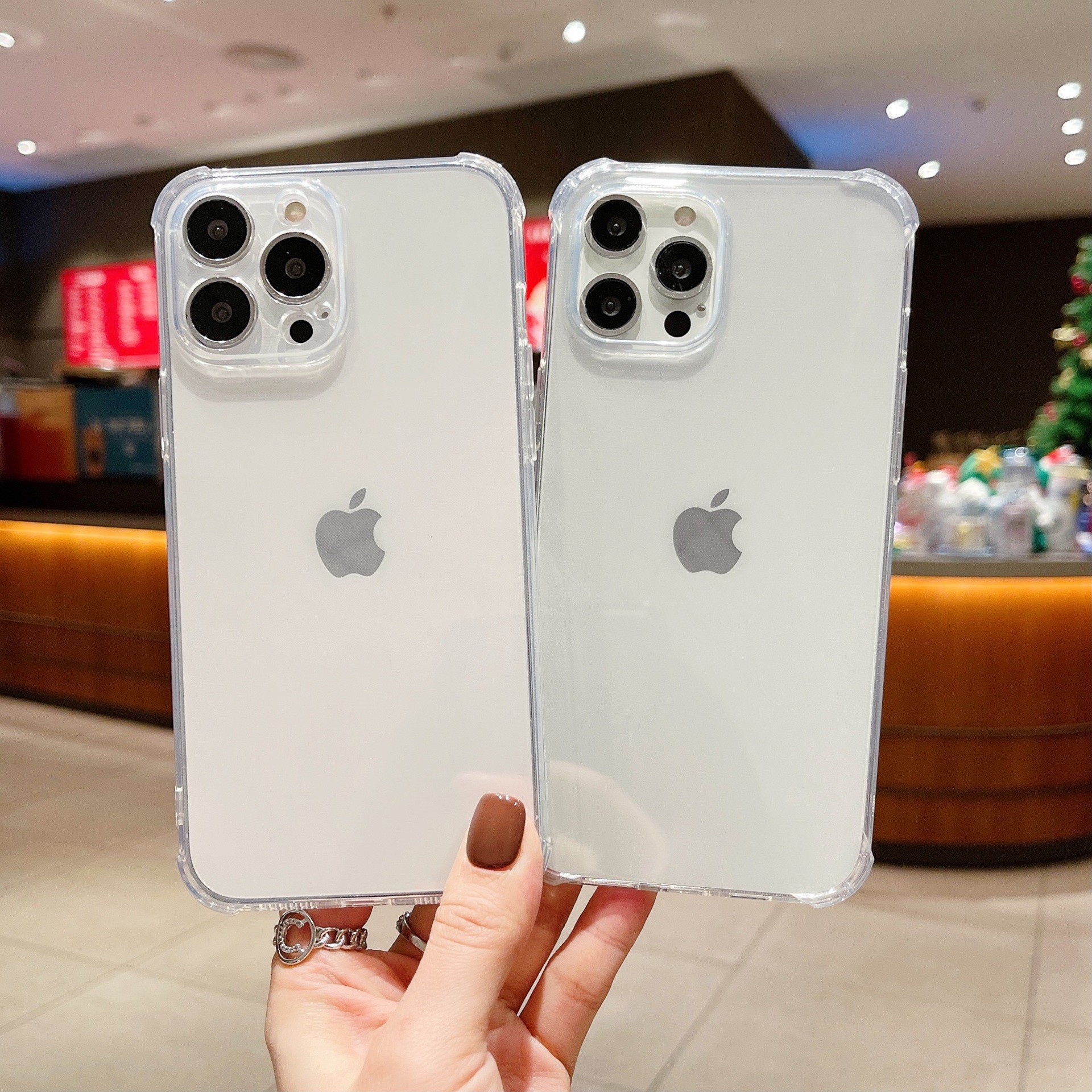 Four-Corner Airbag Suitable for Iphone16/11 Mobile Phone Case Apple 15 Silicone 14 Transparent Protective Cover Xr7P Soft Cover