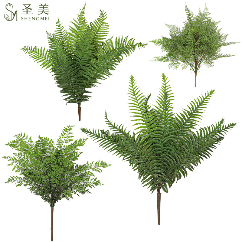 Simulation of fern grass large beam fern kidney fern leaf asparagus simulation of green plants adiantum plants decorative landscaping