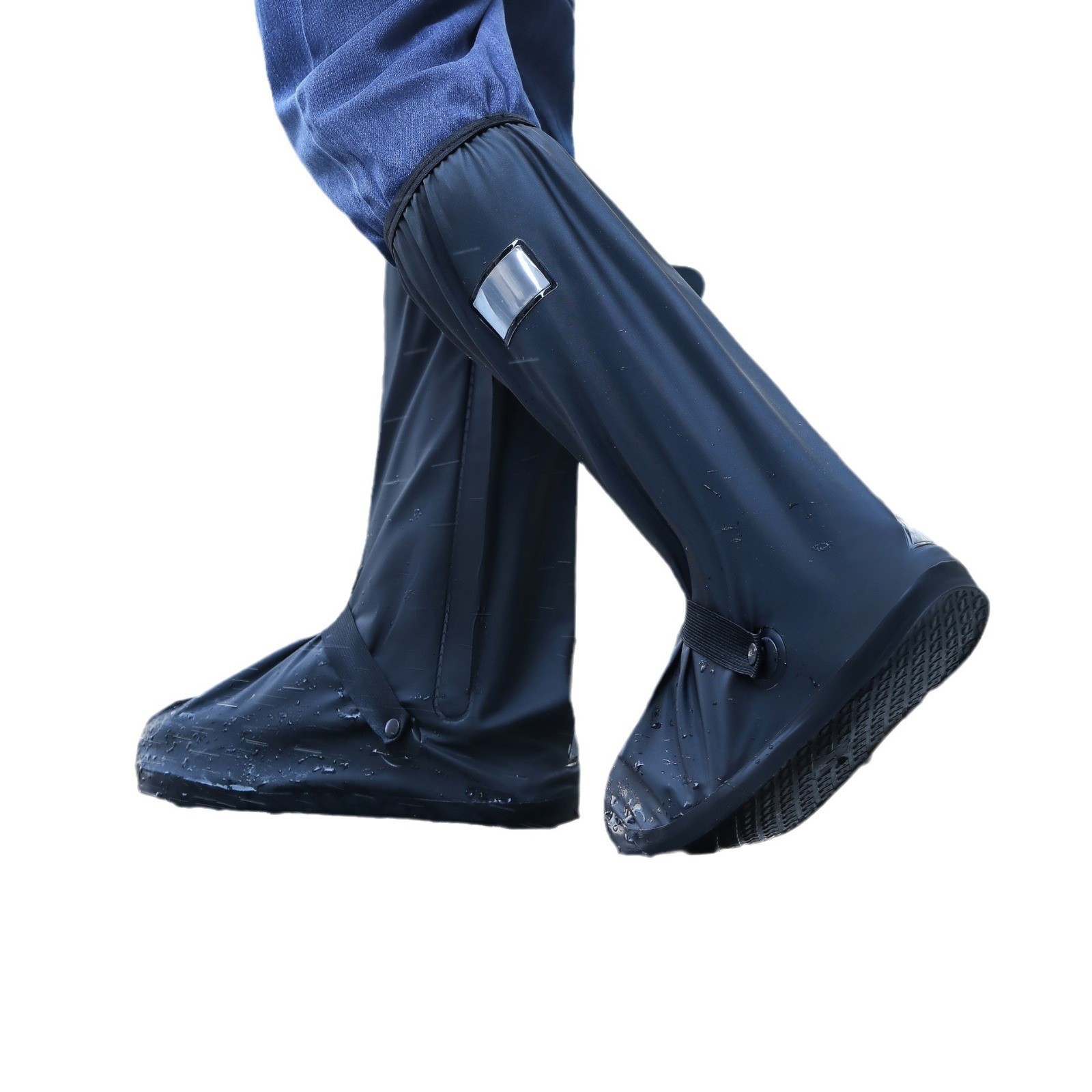 Outdoor Sandproof, Snowproof, and Rainproof Boot Covers, High-Tube, Comfortable, Thickened Rainproof Shoe Covers for Men and Women, Waterproof, Non-Slip, and Wear-Resistant for Rainy Days