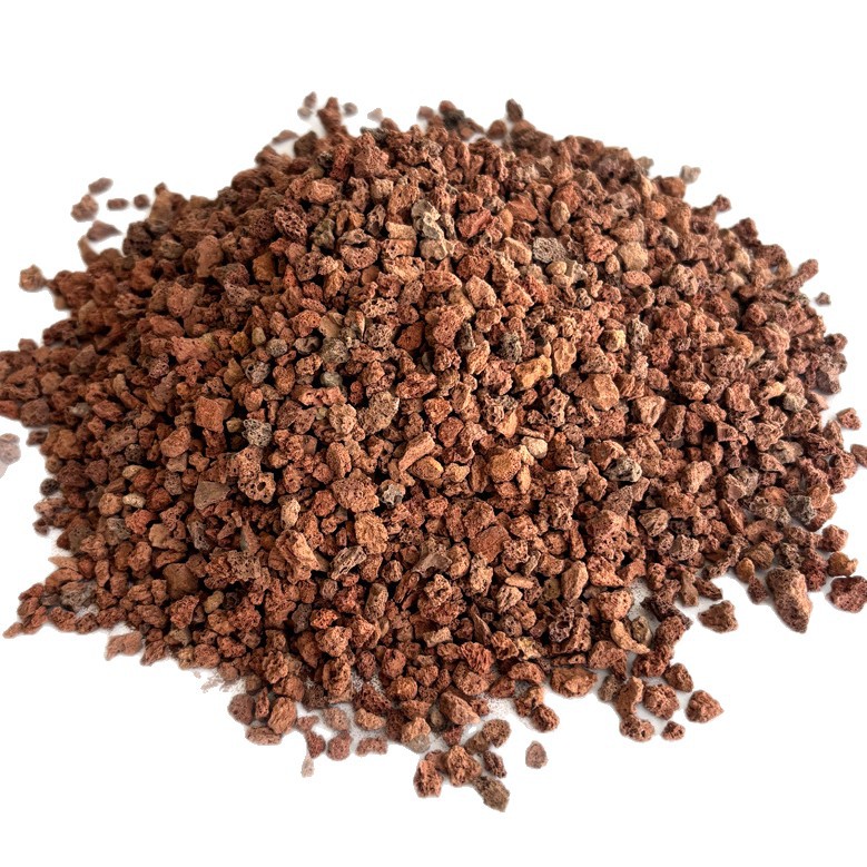 Artificial Wetland Volcanic Rock Filter Material, Red Volcanic Stone Particles for Landscaping, Supplied by Manufacturers