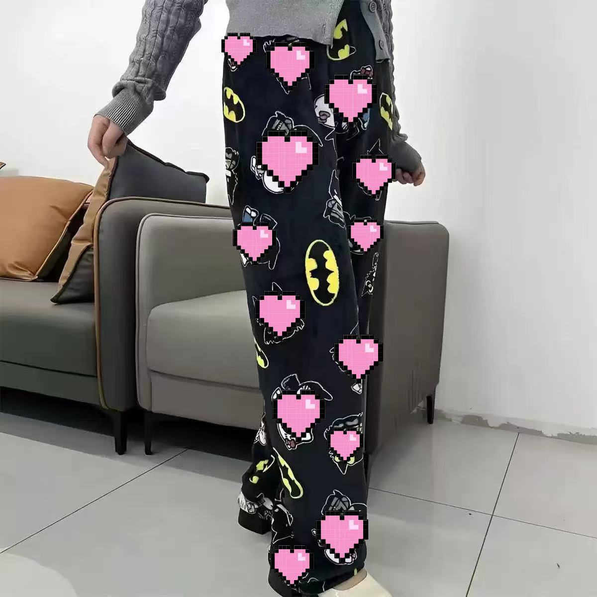 Импортный фланелевый пижама для женщин, осень-зима, свободный новый стиль, домашний отдых, тепло, доступно в европейских размерах