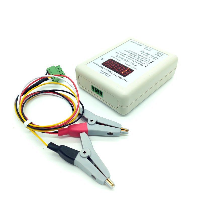 Handheld DC milliohmmeter YMC01 DC low resistance tester rechargeable four-wire Kelvin measurement