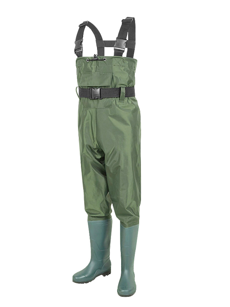 Half-length Breathable Water Pants Waterproof and Ultra-light Army Green-resistant Water Pants Full-body Rain Boots Wading Pants Nylon