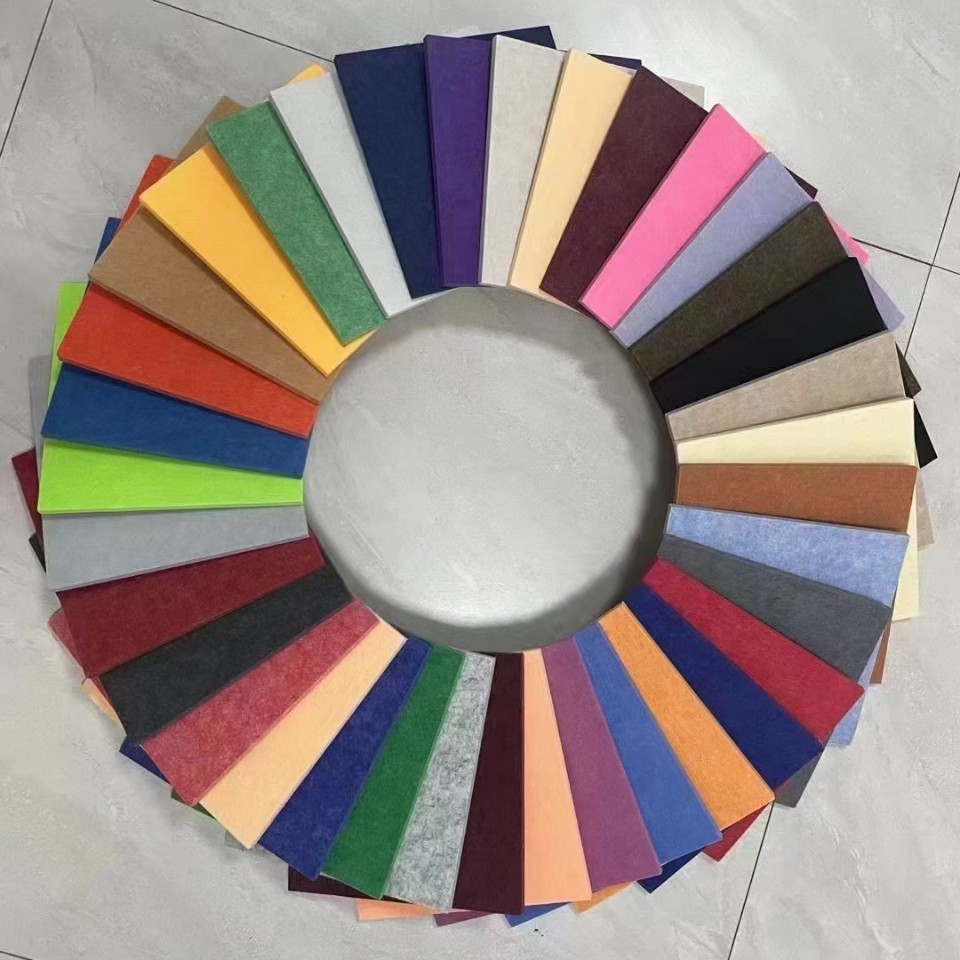 Polyester Fiber Sound-Absorbing Board Kindergarten Piano Room Ktv Soundproofing Board Indoor Wall Decoration Material Felt Soundproofing Board