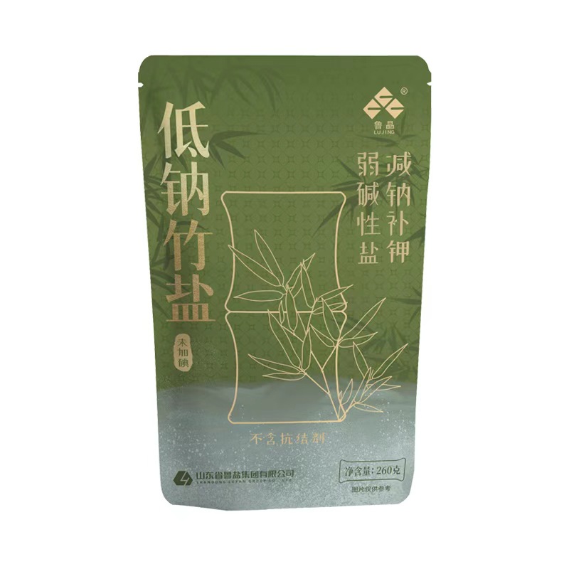 Lu Jing Low Sodium Bamboo Salt 260g Weakly Alkaline Table Salt Uniodized No Anti-Caking Agent Low Sodium Salt Edible Salt Seasoning