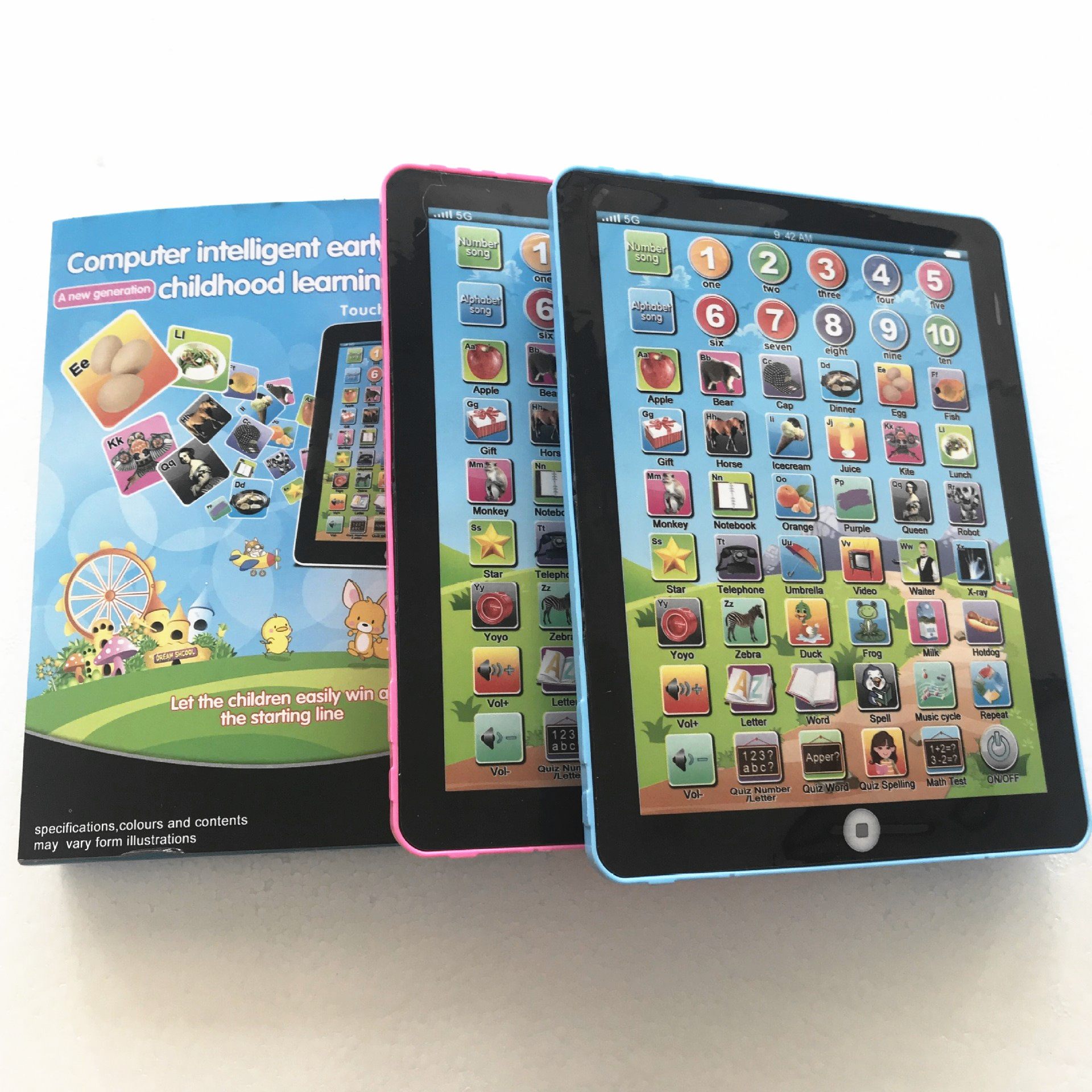 Cross-border new lighting tablet early education machine learning machine story machine children's educational point reading machine mini toys wholesale