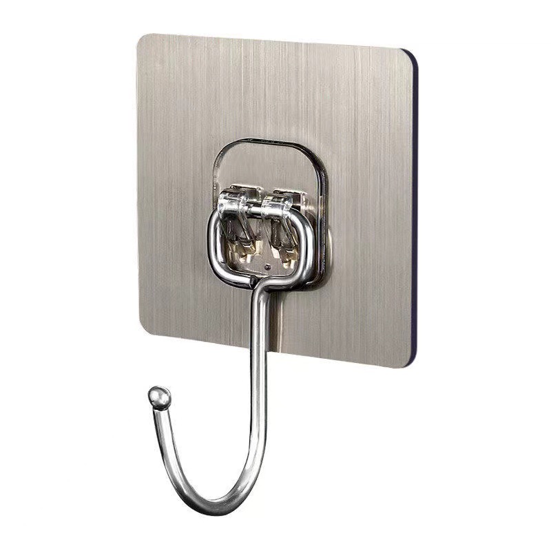 Adhesive Hooks, No-Drill Wall Suction Cup, Heavy-Duty Kitchen Adhesive Hooks, Traceless Nail-Free Hooks