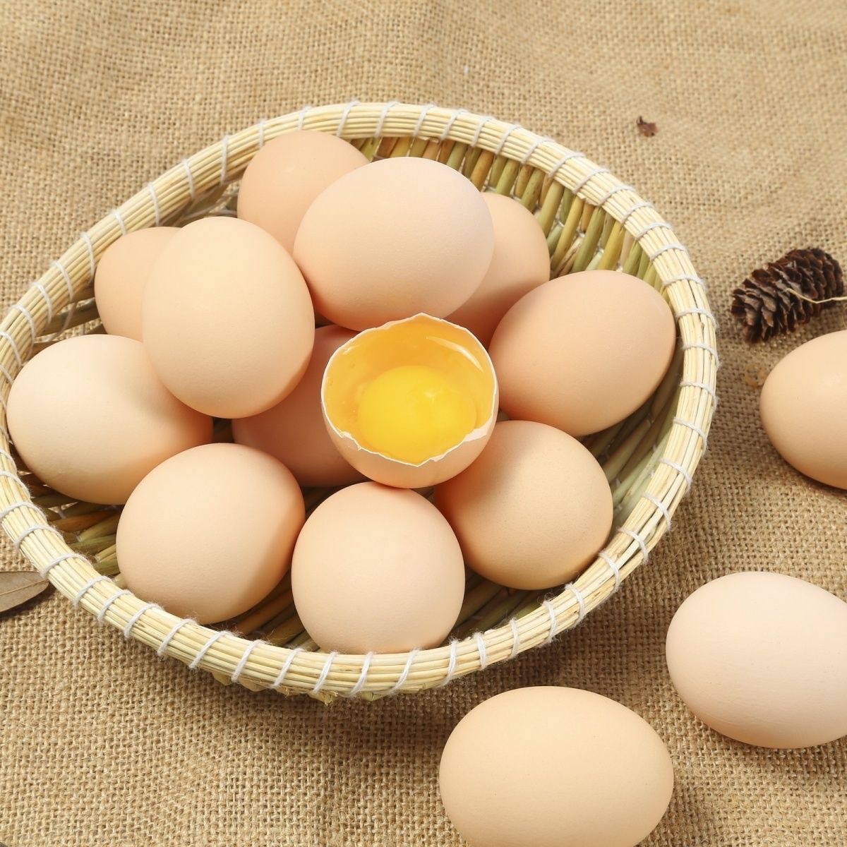 10 Pieces of Authentic Farm-Fresh Fresh Eggs, Rural Stupid Eggs, Firewood Eggs, Newborn Eggs, Wholesale Whole Box of 4 Pieces