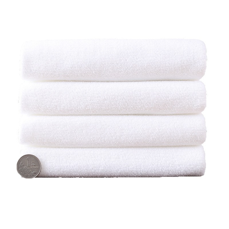 Wholesale White Towel Manufacturers for Hotels, Disposable Lint-Free Food Factory Absorbent White Square Towels