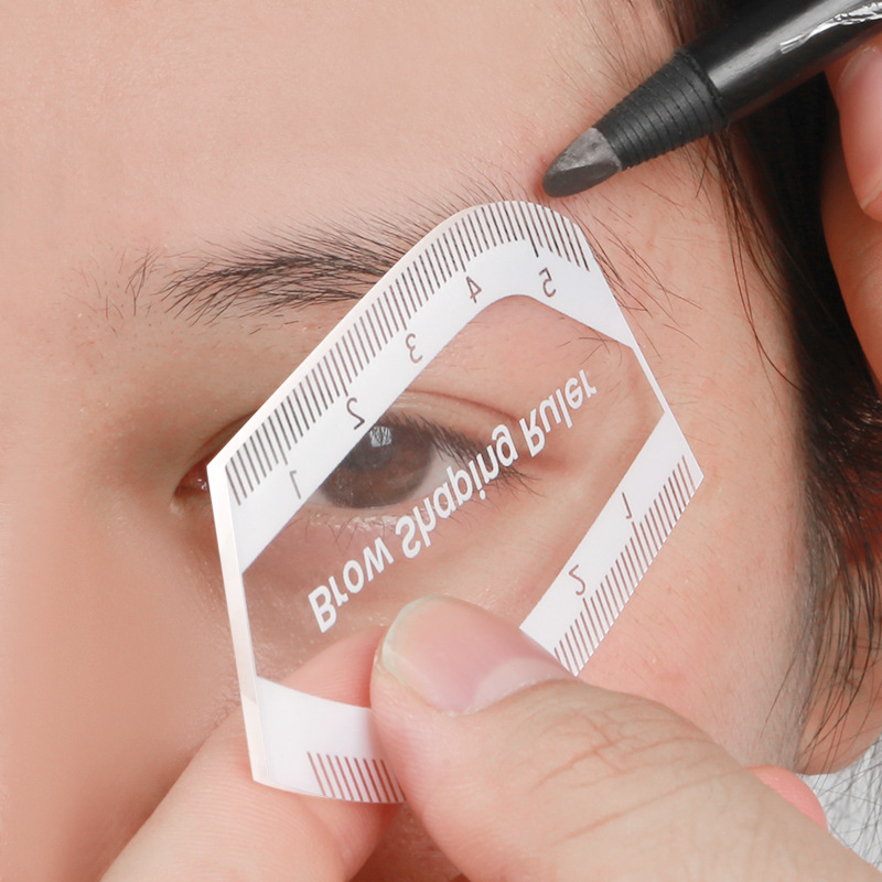 Cross-Border New Quick Eyebrow Drawing Guide, Reusable Eyebrow Drawing Auxiliary Artifact, Quick Eyebrow Design, Easy to Carry