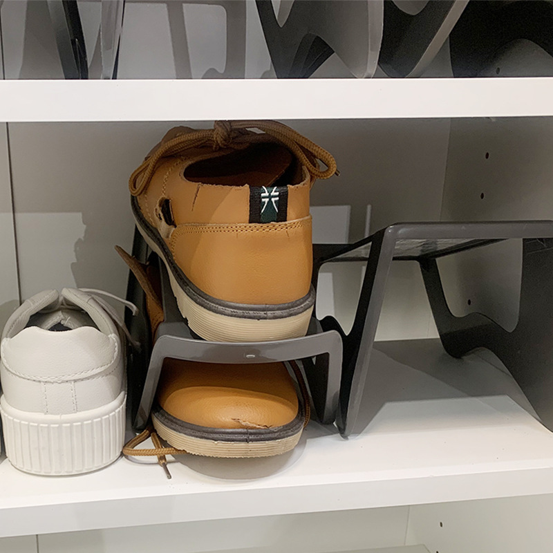 Layered Partition Bracket Shoes Storage Rack Shoes Classification Finishing Shoes Modern Layered Shoe Rack Shoe Holder Artifact