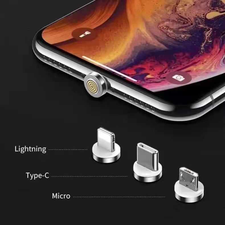 Magnetic suction single head Android TYPE-C mobile phone fast charging head magnet magnetic strong magnetic force magnetic suction head can be talked about