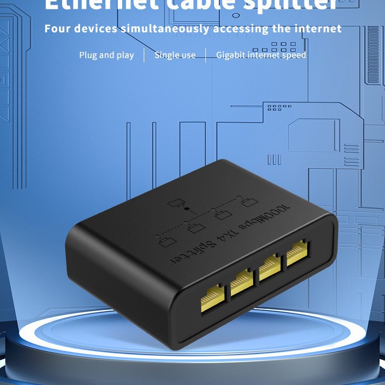 Cross-Border Gigabit 5-Port Switch Security Monitoring Desktop Hub USB Powered Adaptive Ethernet Switch