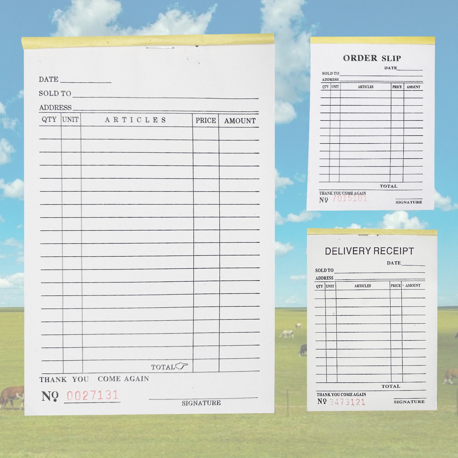 Foreign Trade Delivery Note A4 English Bill Carbonless Paper A5 English Delivery Note A6 English Copy Toothed Line Pad