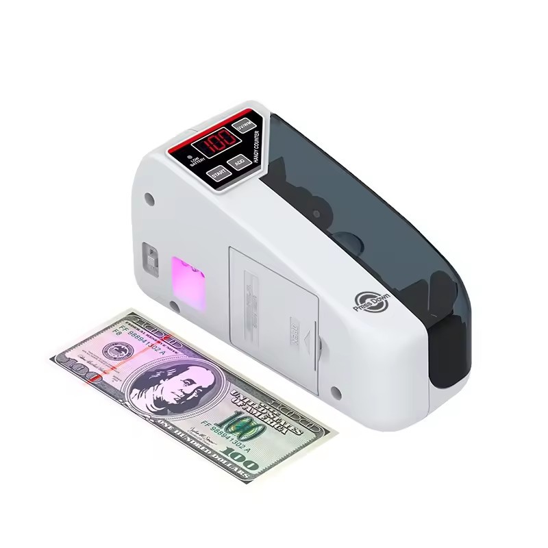 Portable handheld foreign currency battery plug-in multi-country banknote counting machine Mini small banknote counting machine
