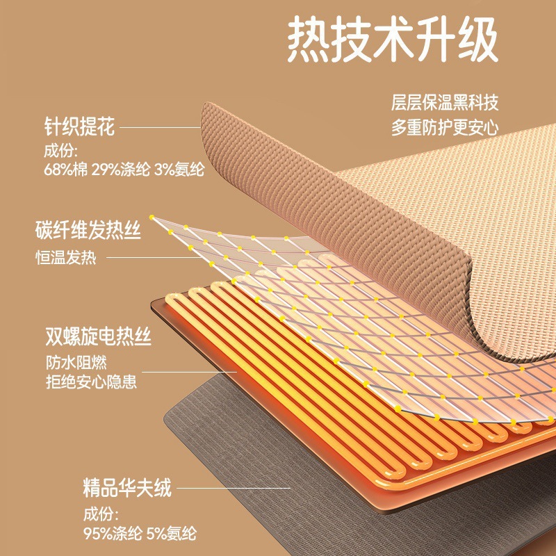 Cross-Border Graphene Heating Shawl, Portable Warm Heating Shawl, Blanket, Smart Electric Blanket, Washable Body-Warming Blanket