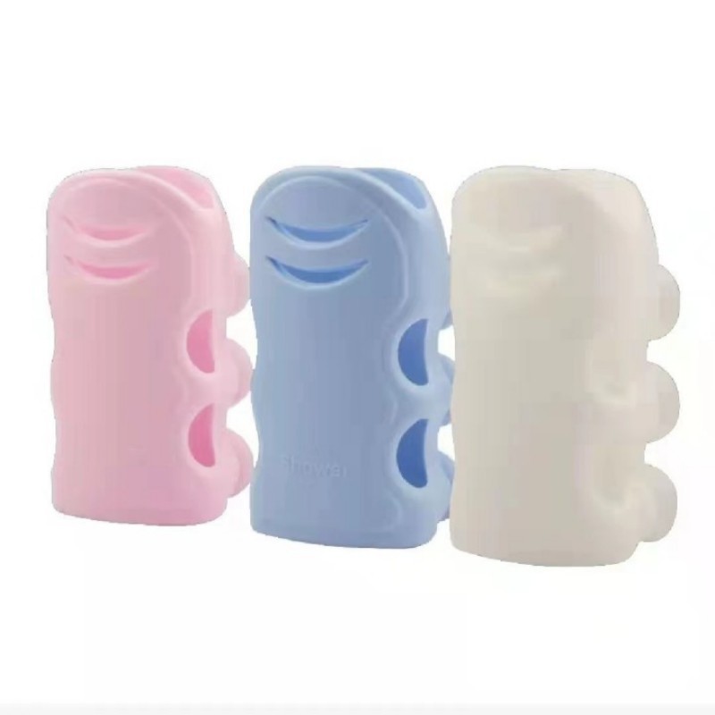 Shower silicone suction cup non-perforated shower bracket base removable universal bath shower head holder