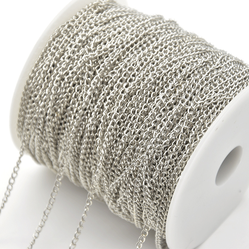 Encrypted Iron Chain Tail Chain DIY Jewelry Accessories Extension Chain Antique Tassel Clothing Material Necklace Bracelet in Stock