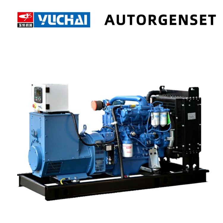 Cross-Border Export Mining Fully Automatic 380V High Power 300Kw Silent Box Yuchai Diesel Generator Set Three-Phase