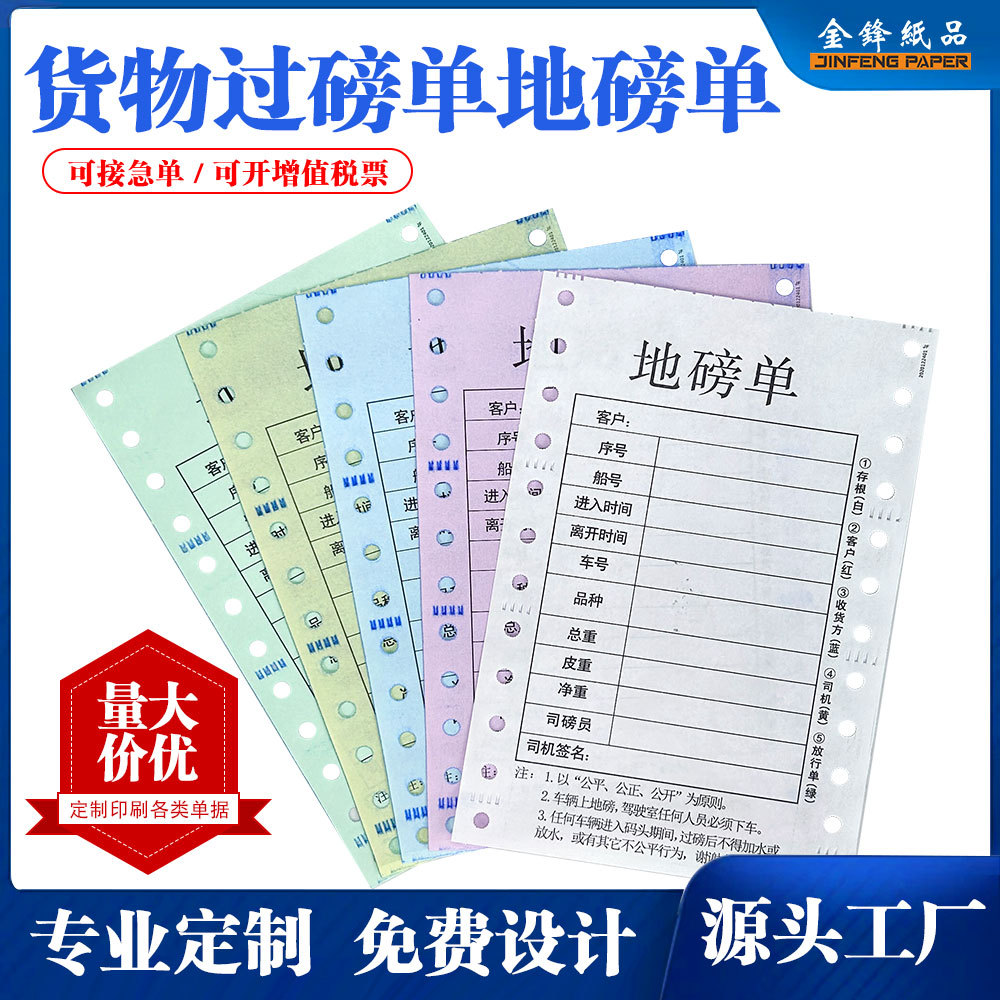 Carbonless Perforated Computer Invoice Menu 241-3 Point Menu Sales and Delivery Receipt