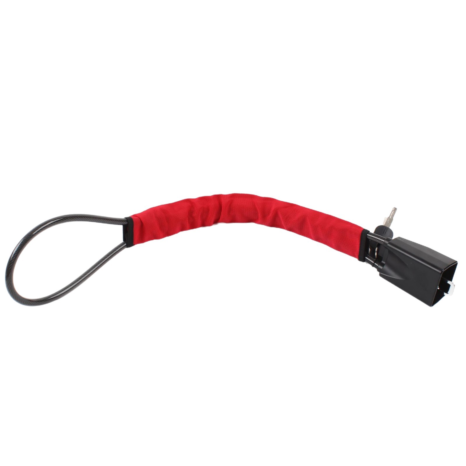 Car Seat Belt Buckle Lock in Stock Thickened Car Steering Wheel Safety Lock Steel Cable Lock Universal Anti-Theft Lock