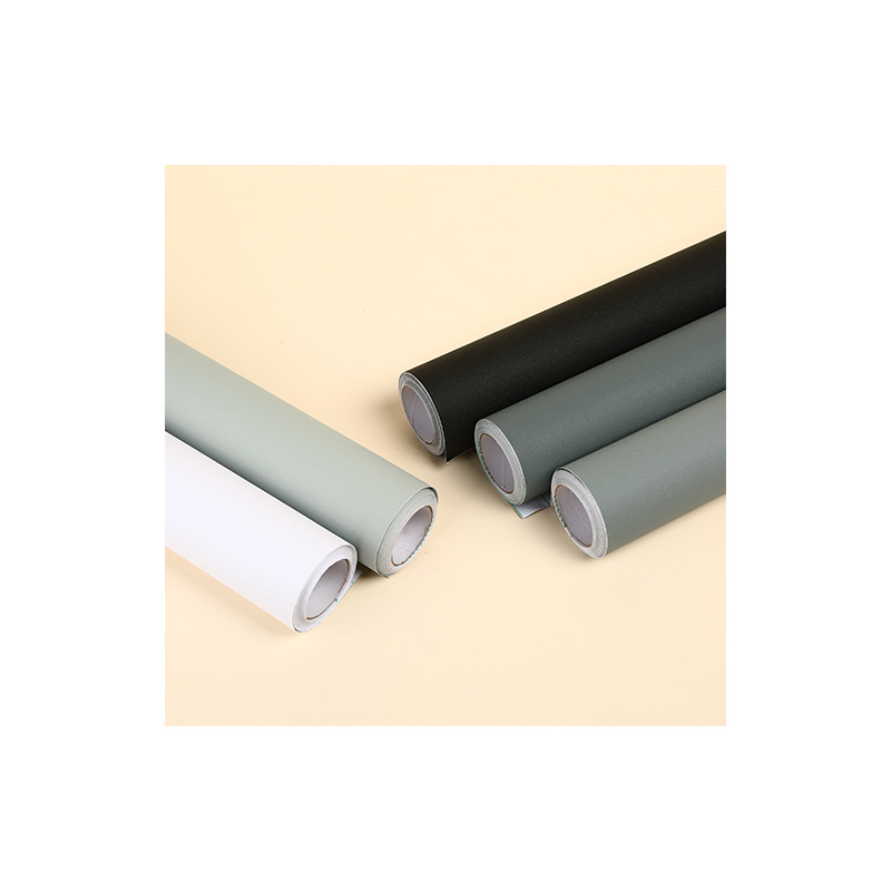 Solid Color Wallpaper Self-Adhesive Wallpaper High-End Feel Bedroom Living Room Tv Background Wall Rental Room Bathroom Sticker Strong Adhesive