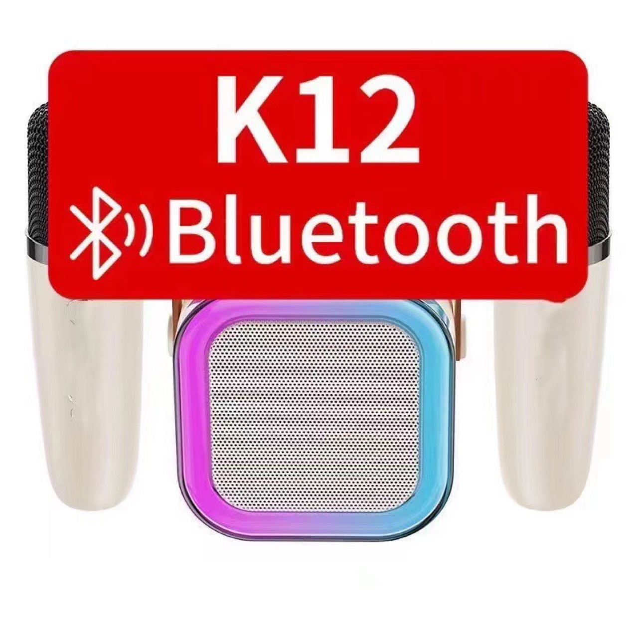 New K12 Bluetooth Audio Integrated Wireless Microphone Portable K Song Outdoor Singing Family KTV Bluetooth Audio