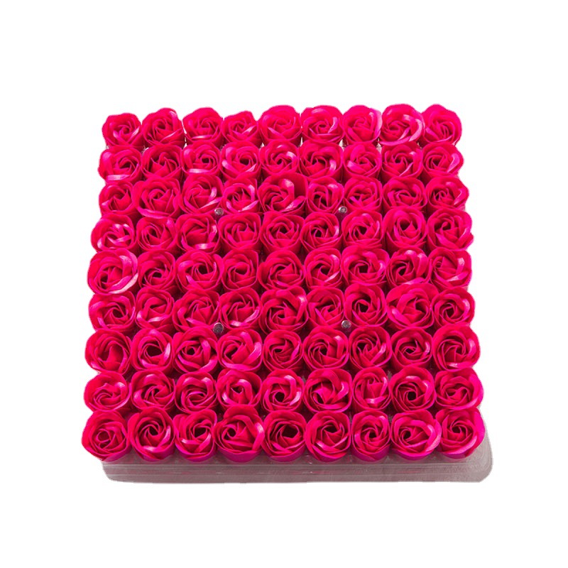 Soap flower without base rose flower head 520 Valentine's Day Rose heart hand gift 81 soap flower head Wholesale