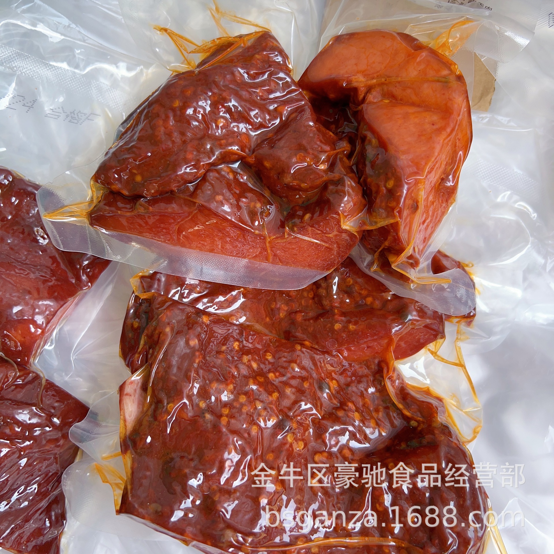Pork Sauce-Flavored Meat Chunks, Vacuum-Cooked Sauce-Flavored Meat, New Arrivals Every Day, Good Dryness, Ready to Eat after Opening the Bag