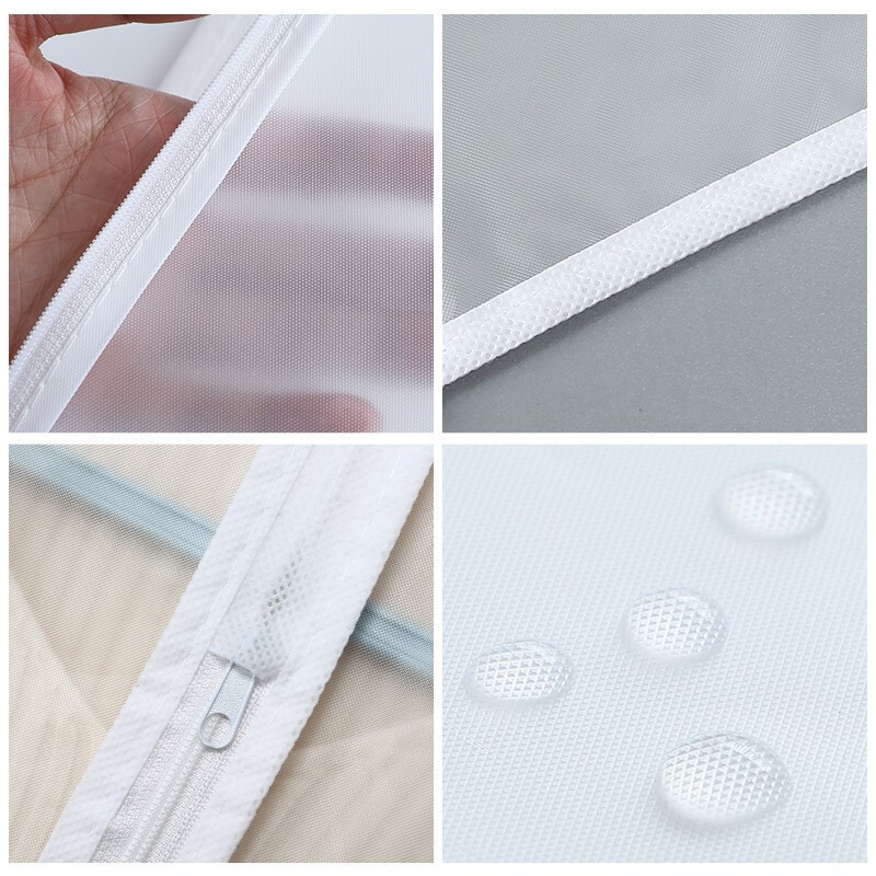 Household Transparent Peva Clothing Dust Cover Waterproof and Moisture-Proof Wardrobe Long Hanging Clothes Storage Dust Bag Suit Cover Bag