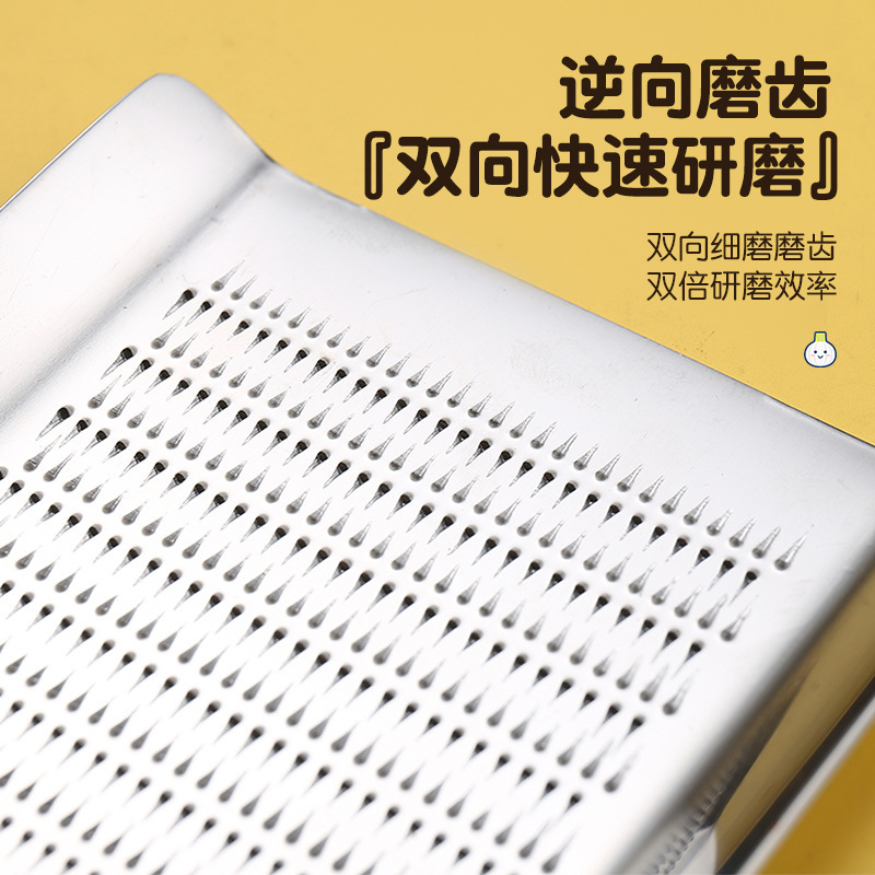 Household Kitchen Stainless Steel Ginger Garlic Grinder Manual Ginger Grater Ginger Juice Grinding Tool Ginger Grinder