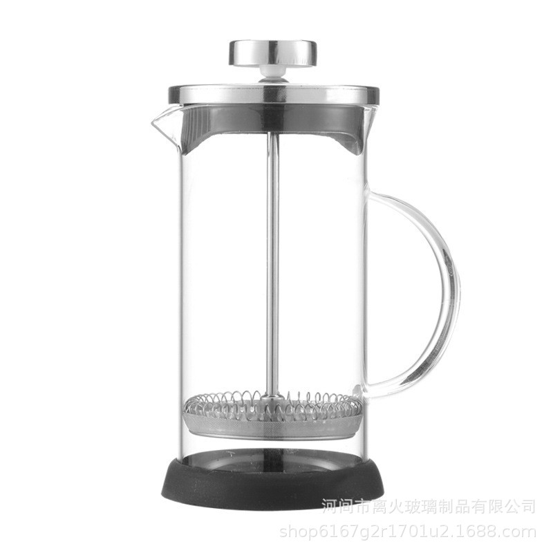 Coffee French Press 304 Fine Filter Tea Heat-Resistant Tea Maker High Borosilicate Glass Teapot Hand-Brewed Coffee Pot