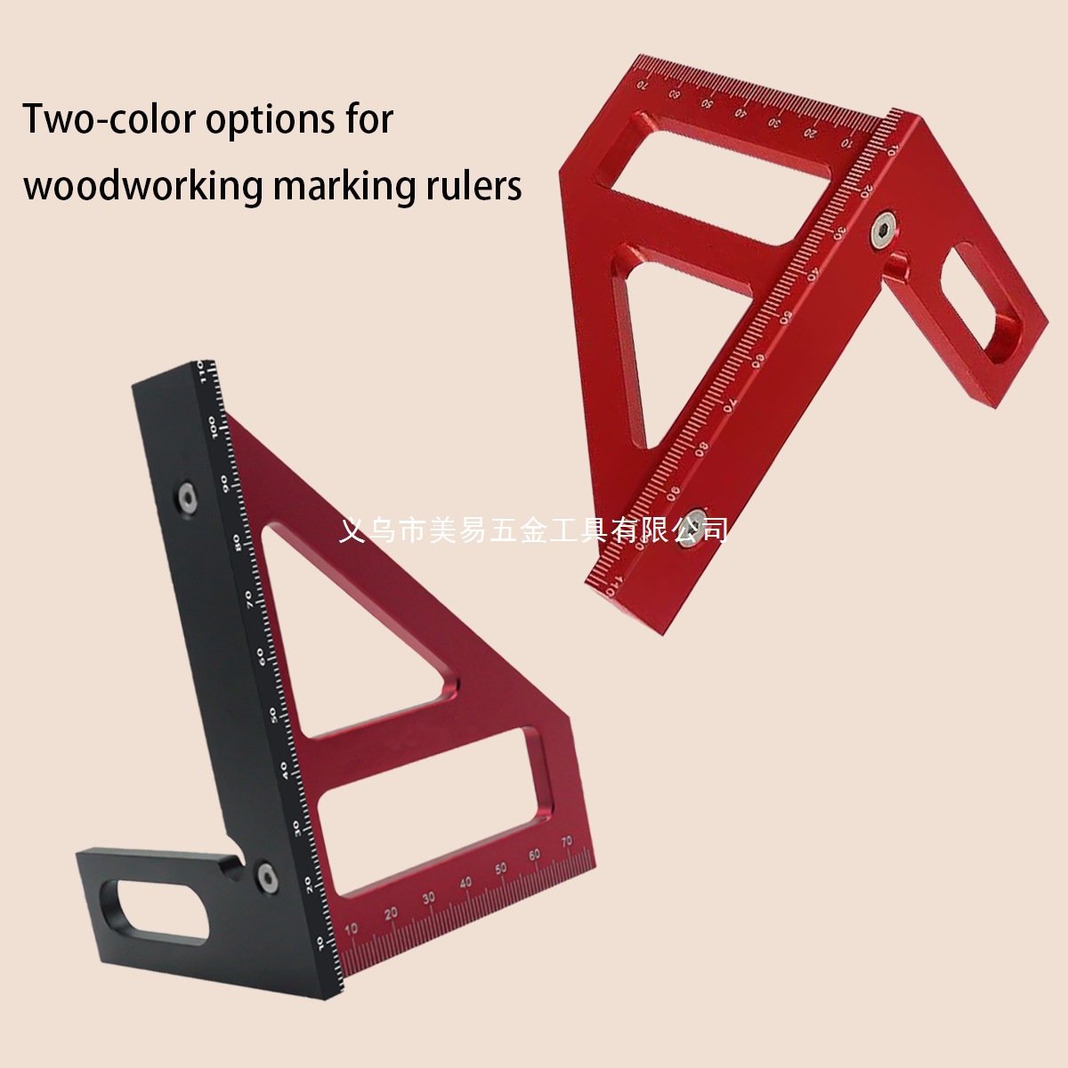 Multifunctional Triangle Ruler Woodworking Special Tool Right Angle Ruler 90 Degrees 45 Degrees High Precision Aluminum Alloy Scribing Ruler