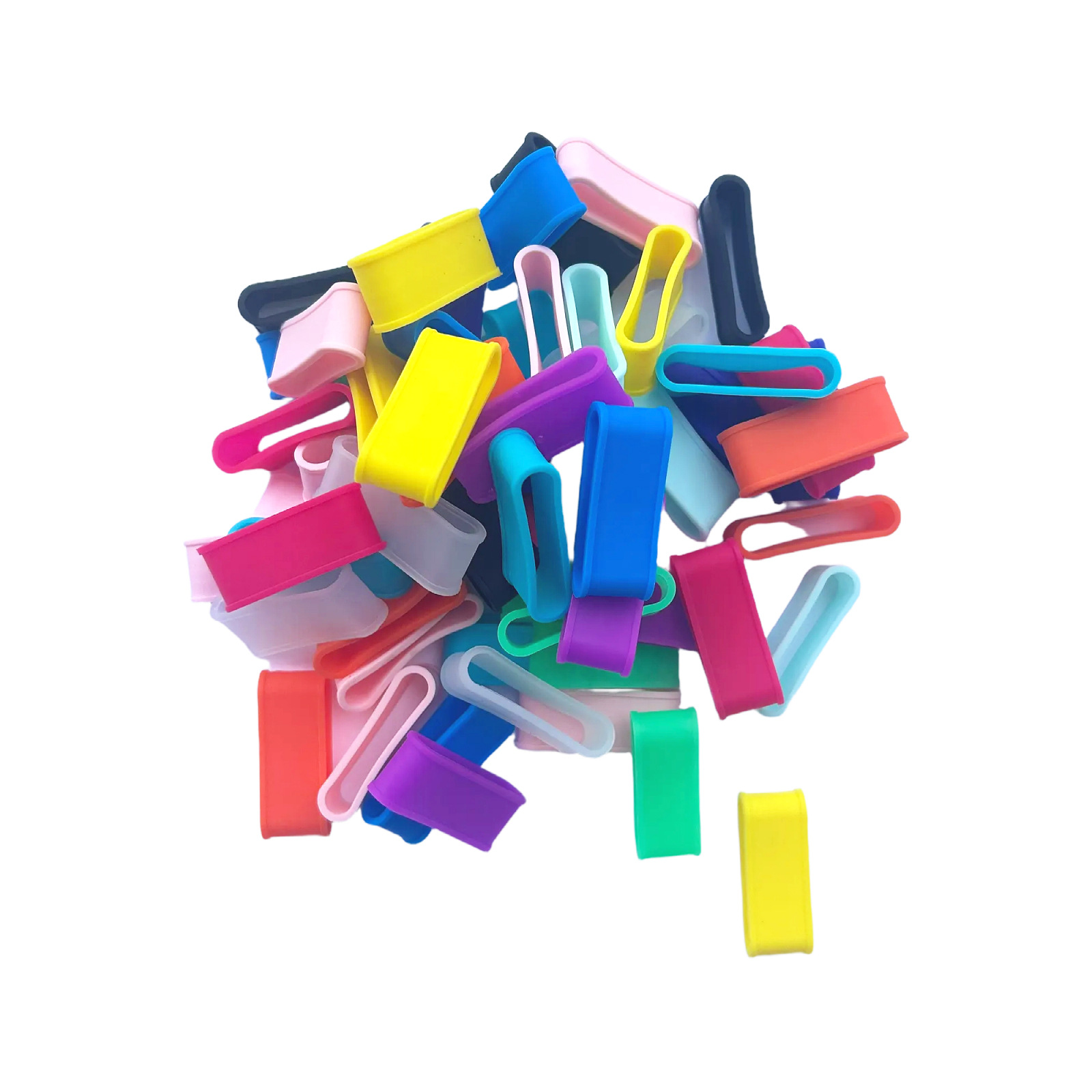 Jelly Color Pickleball Silicone Tennis Racket Sealing Rubber Ring Hand Glue Sweat-Absorbent Band Fixed Rubber Ring Elastic