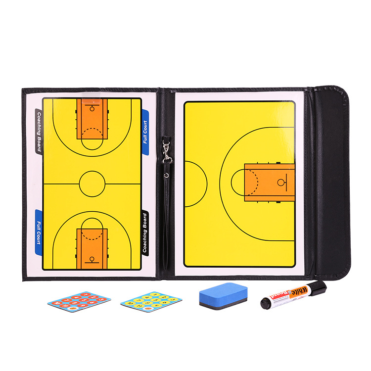 Magnetic Football Tactical Board Zipper Basketball Tactical Board Coach Teaching Folding Tactical Board Game Command Sand Table