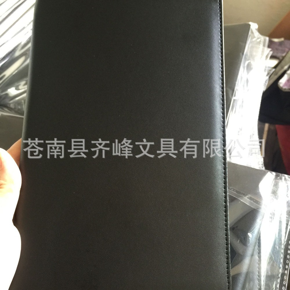 Making high-grade black pu cash register clip hotel restaurant menu clip Wenzhou Cangnan factory specializing in production