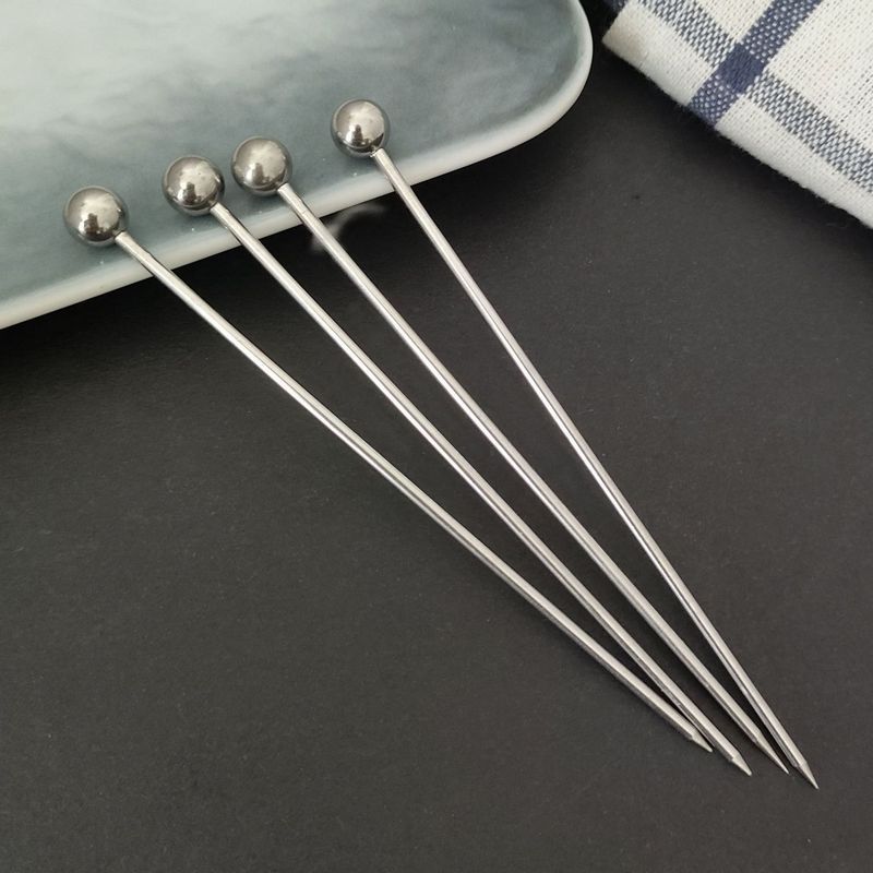 Шпажки для фруктового салата, иглы для декора коктейлей, иглы из нержавеющей стали 304 для фруктов, креативные коктейли мартини