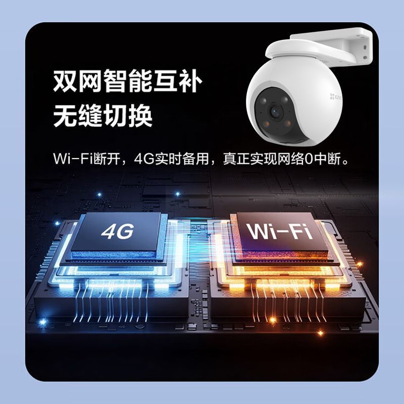 Hikvision Ezviz Camera Home Wireless Wifi Monitor Hd Night Vision 6 Million 2025 New Model 360