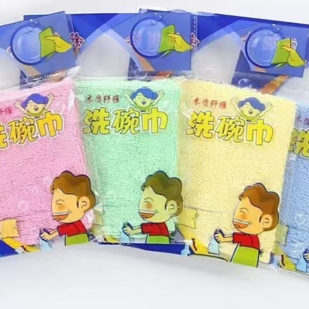 Thickened Oil-Free Dishwashing Towel, Non-Stick Oil Rag, Absorbent and Lint-Free Kitchen Household Rag